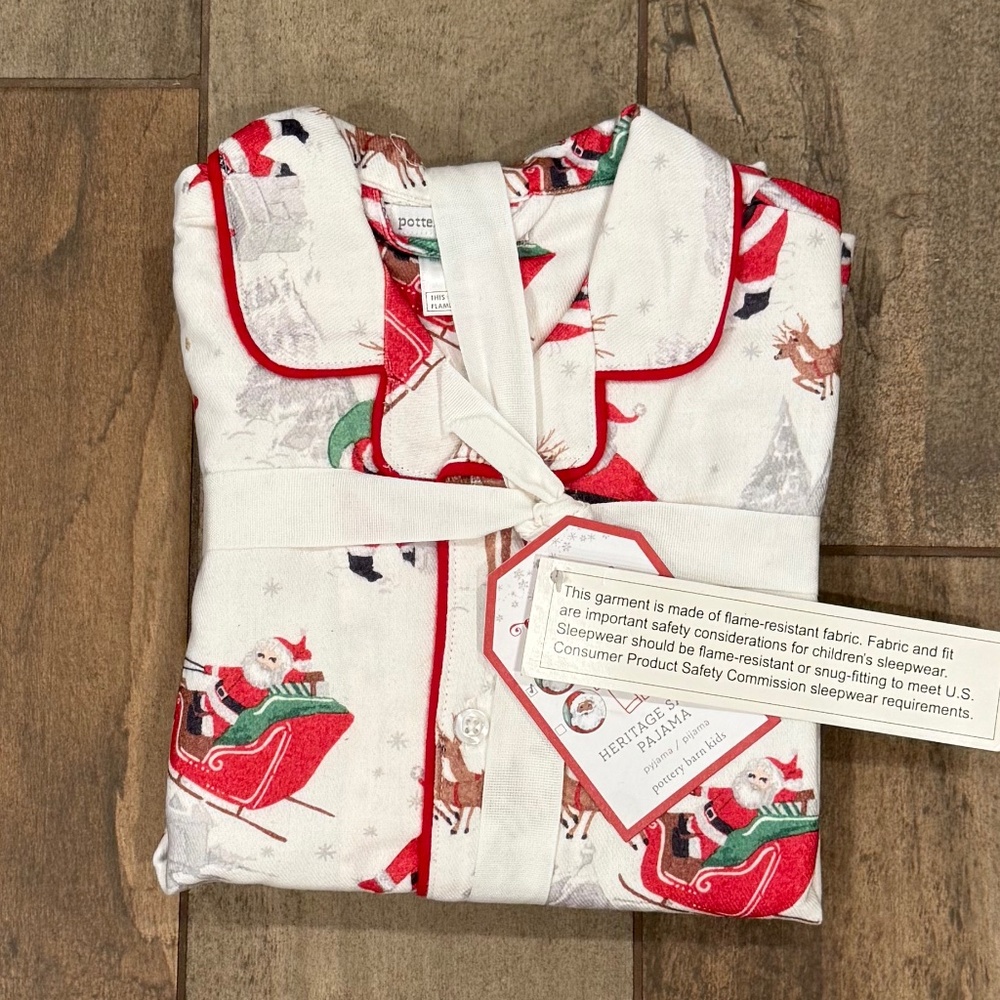 Heritage Santa Flannel Pajama Set - PBK - Picture 5 of 8